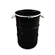 The Binbin BinBin Hole industriële prullenbak 60 Liter zwart met gat deksel The Binbin BinBin Hole industriële prullenbak 60 Liter zwart met gat deksel
