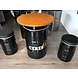 Barrelkings Barrel seat industrieel kruk 60L olievat zwart Barrelkings Barrel seat industrieel kruk 60L olievat zwart