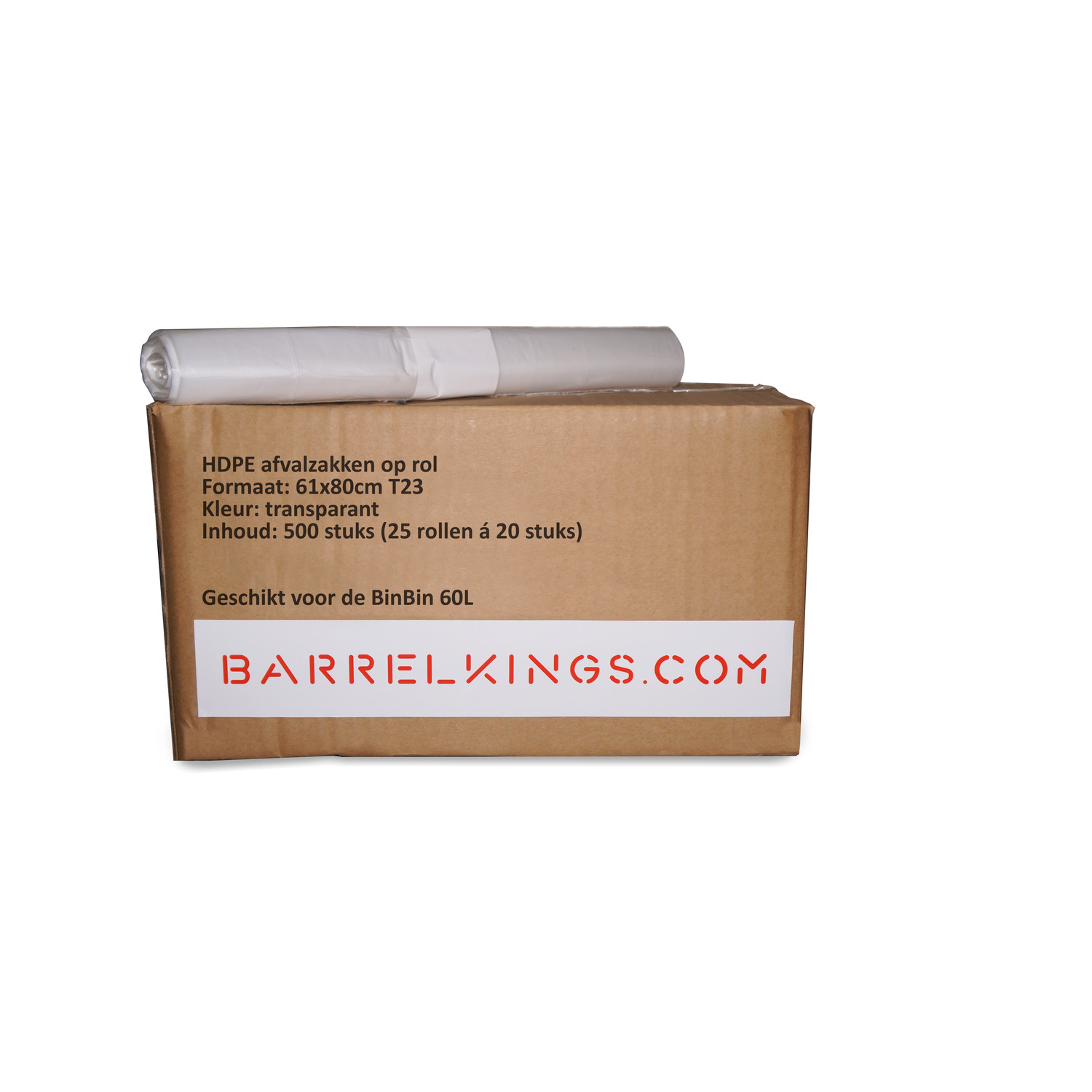 The Binbin Sac poubelle BinBin 200 L Transparent 100 St. - BarrelKings