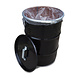 The Binbin BinBin Handle rubbish bin, 60L Black with handle lid The Binbin BinBin Handle rubbish bin, 60L Black with handle lid