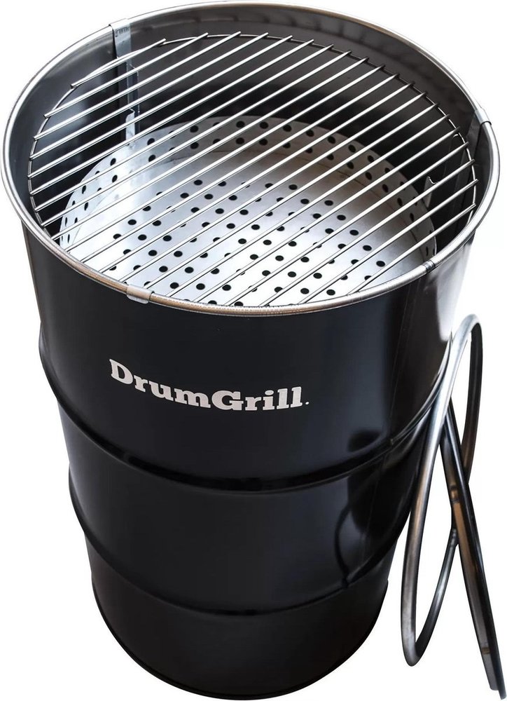 Drumgrill Medium 120L olievat barbecue,vuurkorf en statafel in één -