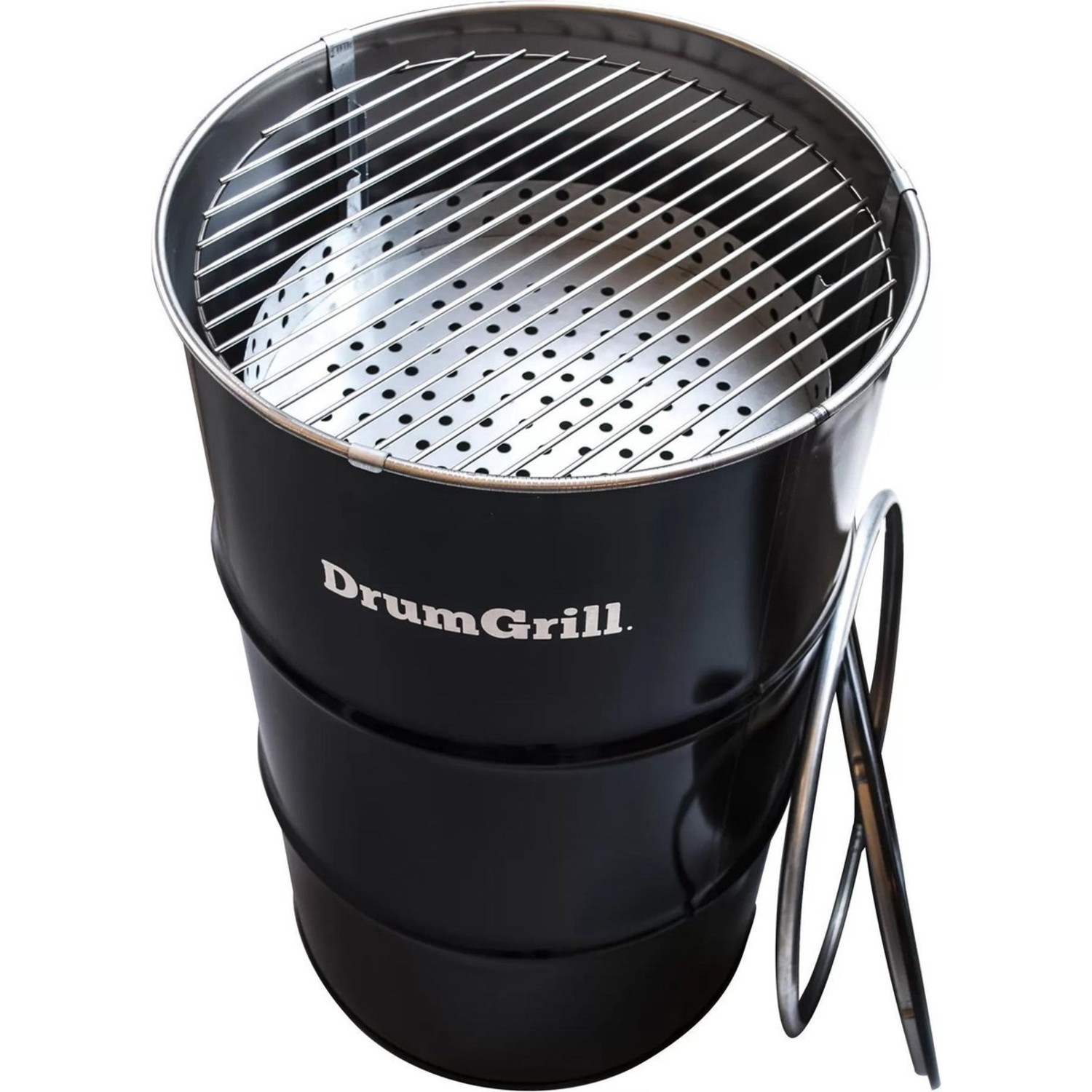 Geit gelijkheid Deter Drumgrill Medium 120L olievat barbecue,vuurkorf en statafel in één -  BarrelKings