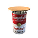 Barrelkings Campbell's soup statafel- bartafel- hangtafel met houtenblad. Barrelkings Campbell's soup statafel- bartafel- hangtafel met houtenblad.