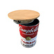 Barrelkings Campbell's soup statafel- bartafel- hangtafel met houtenblad. Barrelkings Campbell's soup statafel- bartafel- hangtafel met houtenblad.