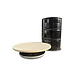 Barrelkings Oilbarrel tabletop with wooded top 200L Barrelkings Oilbarrel tabletop with wooded top 200L