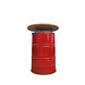 Barrelkings Olievat Statafel zwart metaal met houten blad 200 Liter vat Barrelkings Olievat Statafel zwart metaal met houten blad 200 Liter vat