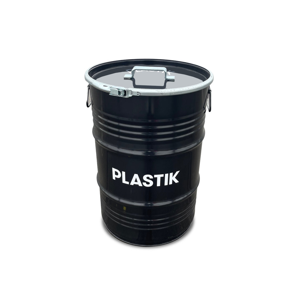 Handle Plastik 60 liter industriële prullenbak - BarrelKings