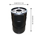The Binbin BinBin Hole 200 L Industrial metal oildrum rubbish bin with hole lid The Binbin BinBin Hole 200 L Industrial metal oildrum rubbish bin with hole lid