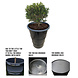 Barrelkings Industrieel metalen plantenbak 120 L olievat zwart Barrelkings Industrieel metalen plantenbak 120 L olievat zwart