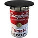 Barrelkings Campbell's Soup 200L statafel met zwart blad| 80x105 cm Barrelkings Campbell's Soup 200L statafel met zwart blad| 80x105 cm