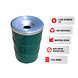 Barrelkings BinBin Flame grün 200 Liter Ölfass-Mülleimer mit schwer entflammbarem Deckel 57 x 87 cm Barrelkings BinBin Flame grün 200 Liter Ölfass-Mülleimer mit schwer entflammbarem Deckel 57 x 87 cm