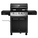 Fornetto Gasbarbecue Ranger Pro 310 3 pits BBQ met kast en zijbrander Fornetto Gasbarbecue Ranger Pro 310 3 pits BBQ met kast en zijbrander