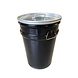 Barrelkings BinBin Silber 60L olfass Mülleimer mit Deckel Barrelkings BinBin Silber 60L olfass Mülleimer mit Deckel