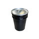 Barrelkings BinBin Silber 60L olfass Mülleimer mit Deckel Barrelkings BinBin Silber 60L olfass Mülleimer mit Deckel