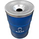 The Binbin BinBin Flame Blue 200L cans bottles collection trash can The Binbin BinBin Flame Blue 200L cans bottles collection trash can