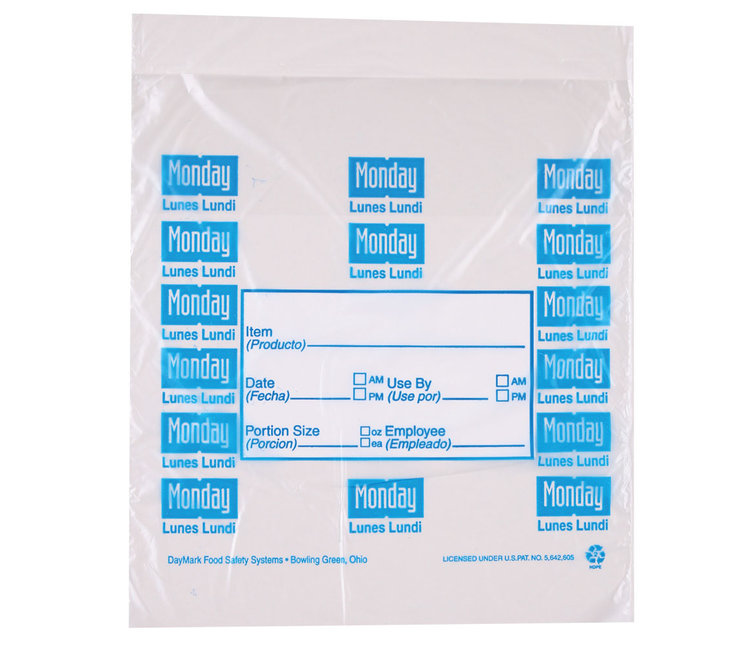 Diepvrieszakken Van Hdpe Transparant Met Dagaanduiding Portiezakken Pro Disposables