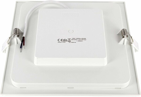 Aigostar LED-Leuchten LED Einbau-Downlight quadratisch – 12 W – 3000/4000/6000 K – 150 × 150 mm