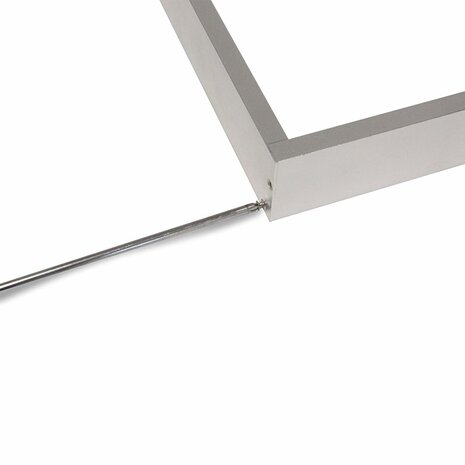 LCB LED-Beleuchtung Innovatives Design, hochwertige Technik & schnelle Lieferung! Aufputz Deckenrahmen - 120x30cm - Alu  Silber | 55MM Geeignet für LED Seitenbeleuchtungs panelen