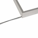 LCB LED-Beleuchtung Innovatives Design, hochwertige Technik & schnelle Lieferung! Aufputz Deckenrahmen - 120x30cm - Alu  Silber | 55MM Geeignet für LED Seitenbeleuchtungs panelen