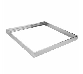 LCB LED-Beleuchtung Innovatives Design, hochwertige Technik & schnelle Lieferung! Aufbaurahmen 60x60cm - Aluminium Silber - für LED Panel