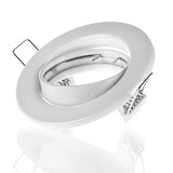 Aigostar LED-Leuchten LED GU10 / MR16 Strahler - 74mm Einbaurahmen - weiß- rund - schwenkbar - Einbaugr. 82mm