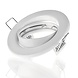 Aigostar LED-Leuchten LED GU10 / MR16 Strahler - 74mm Einbaurahmen - weiß- rund - schwenkbar - Einbaugröße 82mm