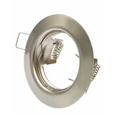 Aigostar Einbaurahmen - 60 mm - gebürsteter Stahl - rund - nicht schwenkbar - Außenmaß 77 mm -  für alle LED GU10 / MR16 Strahler Aigostar Einbaurahmen - 60 mm - gebürsteter Stahl - rund - nicht schwenkbar - Außenmaß 77 mm -  für alle LED GU10 / MR16 Strahler