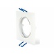 Aigostar LED-Leuchten LED Strahler 72mm Einbaurahmen - weiß - Quadrat 80x80mm - schwenkbar