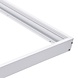 LCB LED-Beleuchtung Innovatives Design, hochwertige Technik & schnelle Lieferung! LED Aufbau-Rahmen Typ A für Panel 60×60 cm – Weißes Aluminium – 5 cm Höhe inkl. Schrauben
