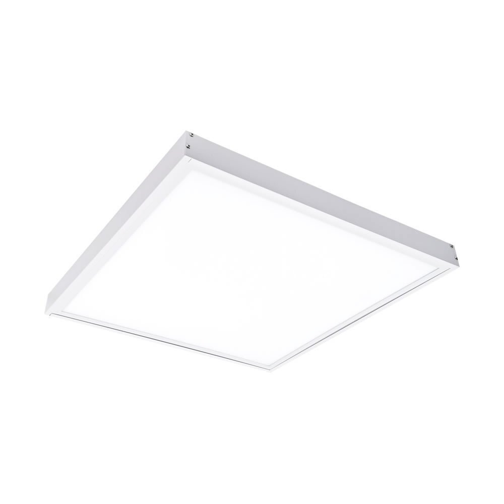LCB LED-Beleuchtung Innovatives Design, hochwertige Technik & schnelle Lieferung! LED Aufbau-Rahmen Typ A für Panel 60×60 cm – Weißes Aluminium – 5 cm Höhe inkl. Schrauben