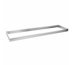 LCB LED-Beleuchtung Innovatives Design, hochwertige Technik & schnelle Lieferung! Aluminium Aufbaurahmen - Silber - 120x60cm - für LED Panels