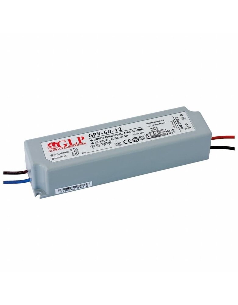 Led line: Erstklassiges Lichtdesign GLP LED Netzteil Transformator - 12V 60W 5A - geeignet für 12V LED Beleuchtung - IP67 wasserdicht Led line: Erstklassiges Lichtdesign GLP LED Netzteil Transformator - 12V 60W 5A - geeignet für 12V LED Beleuchtung - IP67 wasserdicht