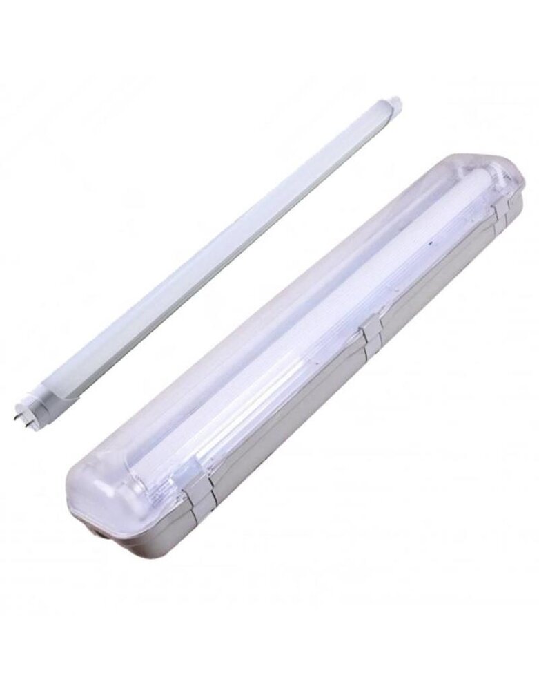 LED T8/G13 - 120cm - IP65 Wasserdichte Halterung - für Leuchtstoffröhr 