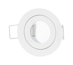 Led line: Erstklassiges Lichtdesign GU11 / MR11 Spot Einbaurahmen 45 mm - Außengröße 55 mm - Weiß -  rund - wasserdicht IP44