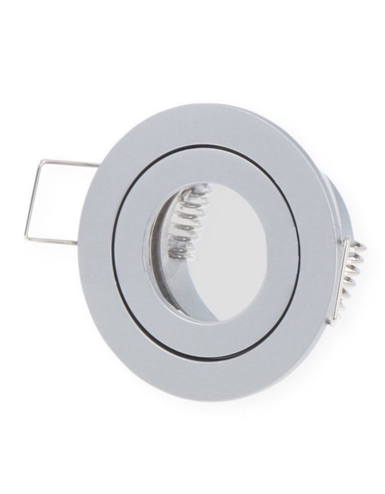 Led line: Erstklassiges Lichtdesign GU11 / MR11 Strahler Einbaurahmen 40 mm - Außengröße 55 mm - Silber -  rund - Wasserdicht IP44