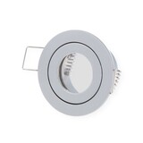 Led line: Erstklassiges Lichtdesign GU11 / MR11 Strahler Einbaurahmen 40 mm - Außengröße 55 mm - Silber -  rund - Wasserdicht IP44