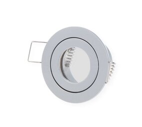 Led line: Erstklassiges Lichtdesign GU11 / MR11 Strahler Einbaurahmen 40 mm - Außengröße 55 mm - Silber -  rund - Wasserdicht IP44