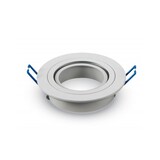 Aigostar LED-Leuchten LED Spot Einbaurahmen für GU10 / MR16 - 75mm -  Weiß  - rund - schwenkbar - Einbaugr. 92mm