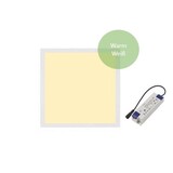 LCB LED-Beleuchtung Innovatives Design, hochwertige Technik & schnelle Lieferung! LED Panel 30x30cm - Pro Slim Line - 18W 1530Lm - 3000K 830 Warm weiß | UGR22 Opalweiß - 5 Jahre Garantie