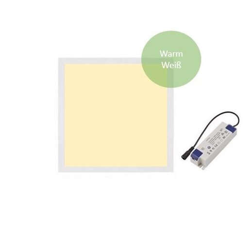 LCB LED-Beleuchtung Innovatives Design, hochwertige Technik & schnelle Lieferung! LED Panel 30x30cm - Pro Slim Line - 18W 1530Lm - 3000K 830 Warm weiß | UGR22 Opalweiß - 5 Jahre Garantie