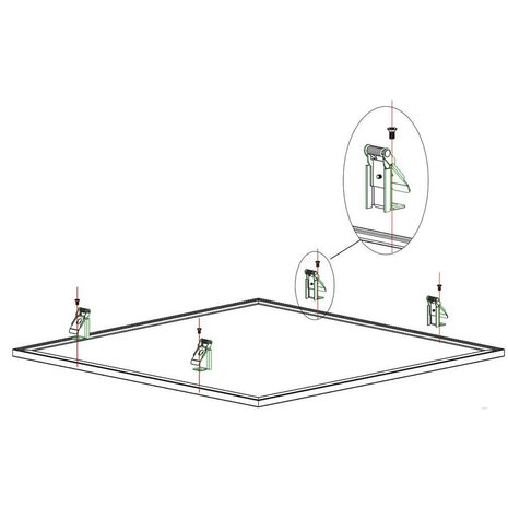 LCB LED-Beleuchtung Innovatives Design, hochwertige Technik & schnelle Lieferung! LED Panel Einbauklammern - Gipsklammern - 4er Set LCB LED-Beleuchtung Innovatives Design, hochwertige Technik & schnelle Lieferung! LED Panel Einbauklammern - Gipsklammern - 4er Set