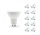 Vorteilspack 10 x LED-Spot - GU10 Fassung - 4W entspricht 25W - Lichtfarbe optional