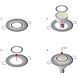 Led line GU11 / MR11 Einbaustrahler Ø35mm Rund Weiß IP44 - Ausschnitt 40mm Led line GU11 / MR11 Einbaustrahler Ø35mm Rund Weiß IP44 - Ausschnitt 40mm