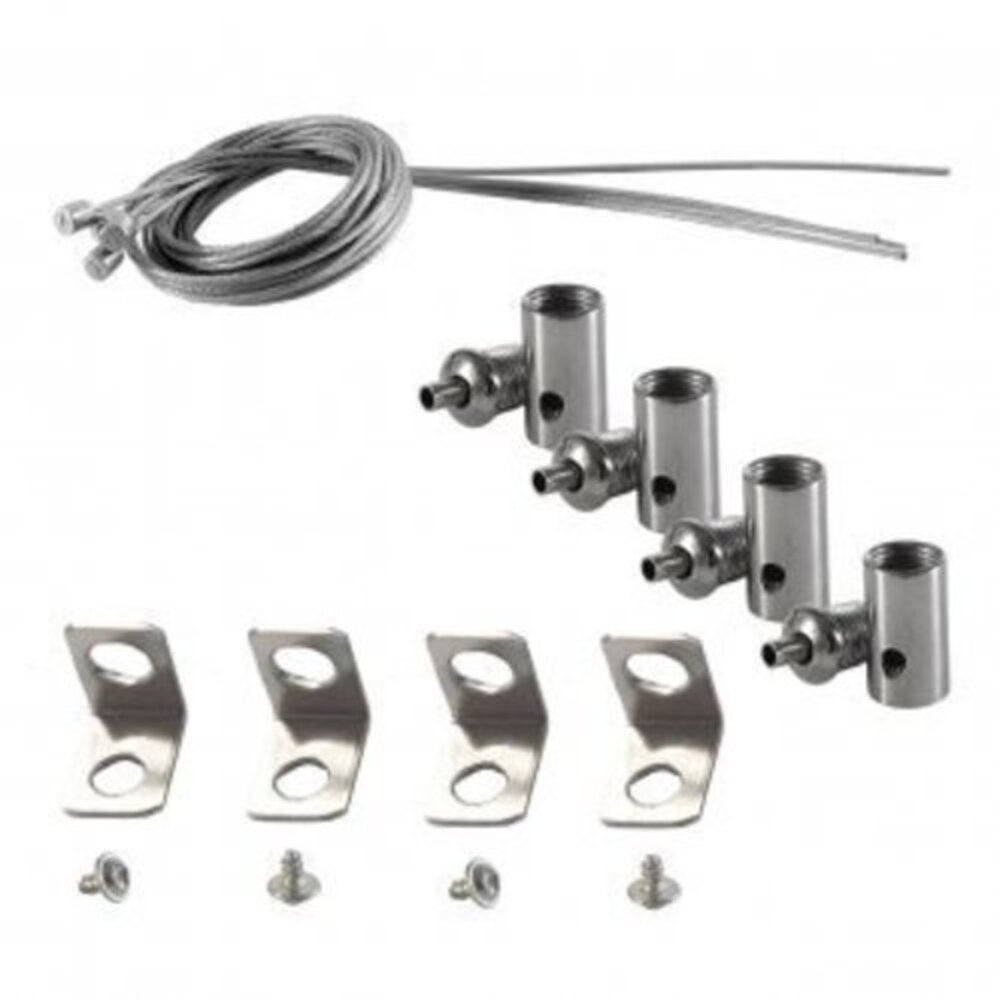 Spectrum LED Panel Aufhängesystem Set | Stahlkabel 4x 1meter Spectrum LED Panel Aufhängesystem Set | Stahlkabel 4x 1meter