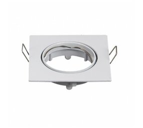 Aigostar LED-Leuchten LED Strahler 72mm Einbaurahmen - weiß - Quadrat 80x80mm - schwenkbar