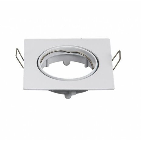 Aigostar LED-Leuchten LED Strahler 72mm Einbaurahmen - weiß - Quadrat 80x80mm - schwenkbar