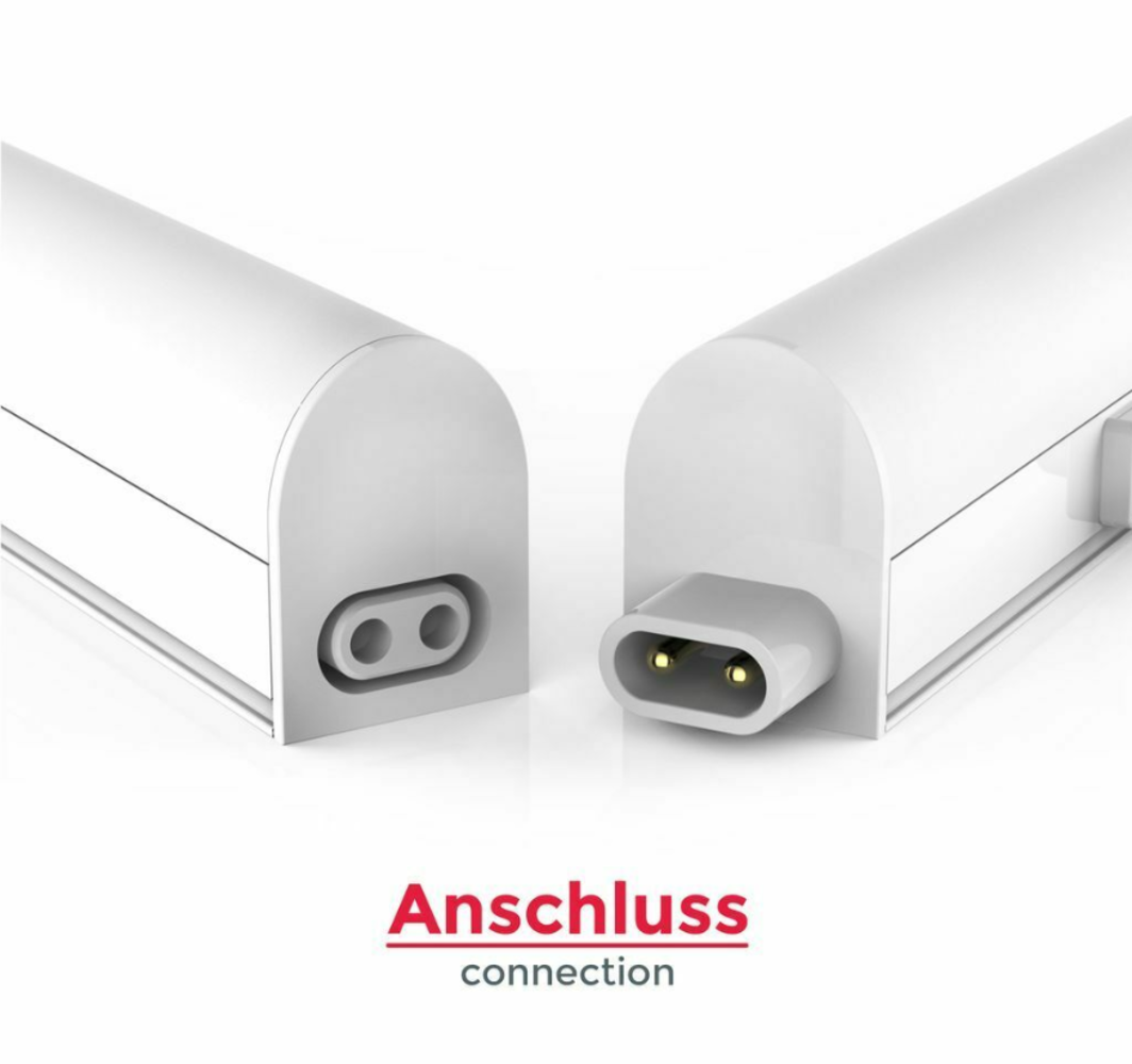 T5 LED Küchenunterbauleuchte - 90cm - Lichtfarbe optional - komplett mit 0,6m Anschlusskabel und Ein- / Ausschalter - 12W entspricht 100W