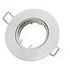 Led line: Erstklassiges Lichtdesign LED Spot Einbaurahmen für GU10 / MR16  - 80mm -  Weiß  - rund - schwenkbar - Einbaugr. 92 mm