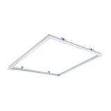 LCB Unterputz‑Deckenrahmen, Lochmaß 613 × 613 mm, weiß | Abdeckmaß 630 × 630 mm – geeignet für 60 × 60 cm LED‑Panels (Side‑ und Backlit) in Gipsdecken LCB Unterputz‑Deckenrahmen, Lochmaß 613 × 613 mm, weiß | Abdeckmaß 630 × 630 mm – geeignet für 60 × 60 cm LED‑Panels (Side‑ und Backlit) in Gipsdecken