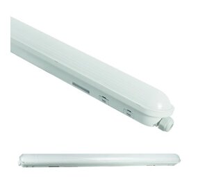 Spectrum LED-Feuchtraumleuchte Wannenleuchte IP65 - 120cm - 38W 6498 Lumen - 4000K 840 Neutral Weiss | IK10 - Modulär Anschließbar Durchgangsverdrahtung Spectrum LED-Feuchtraumleuchte Wannenleuchte IP65 - 120cm - 38W 6498 Lumen - 4000K 840 Neutral Weiss | IK10 - Modulär Anschließbar Durchgangsverdrahtung